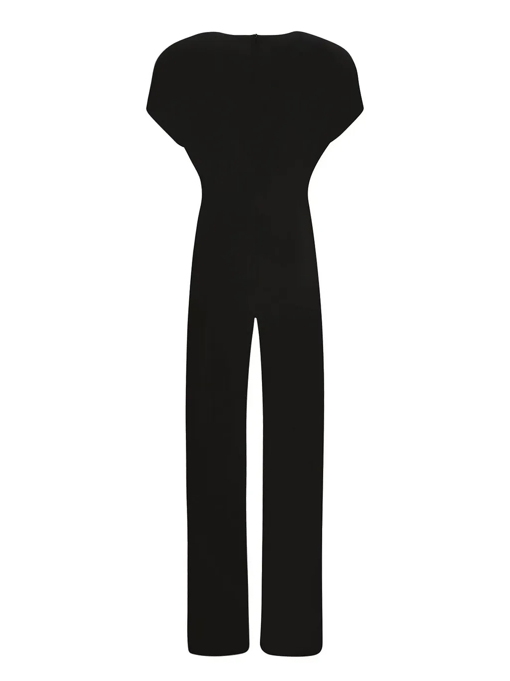 Norma Kamali Cap Sleeve Wide-Leg Jumpsuit
