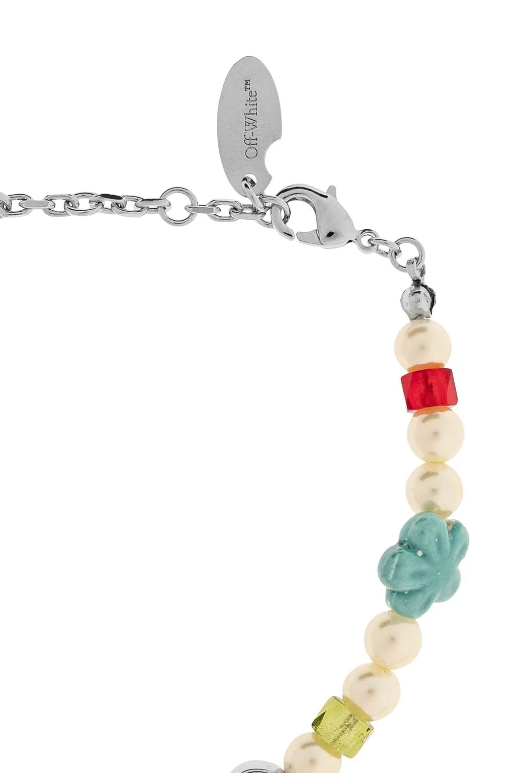 Floral Charm Logo Engraved Bracelet