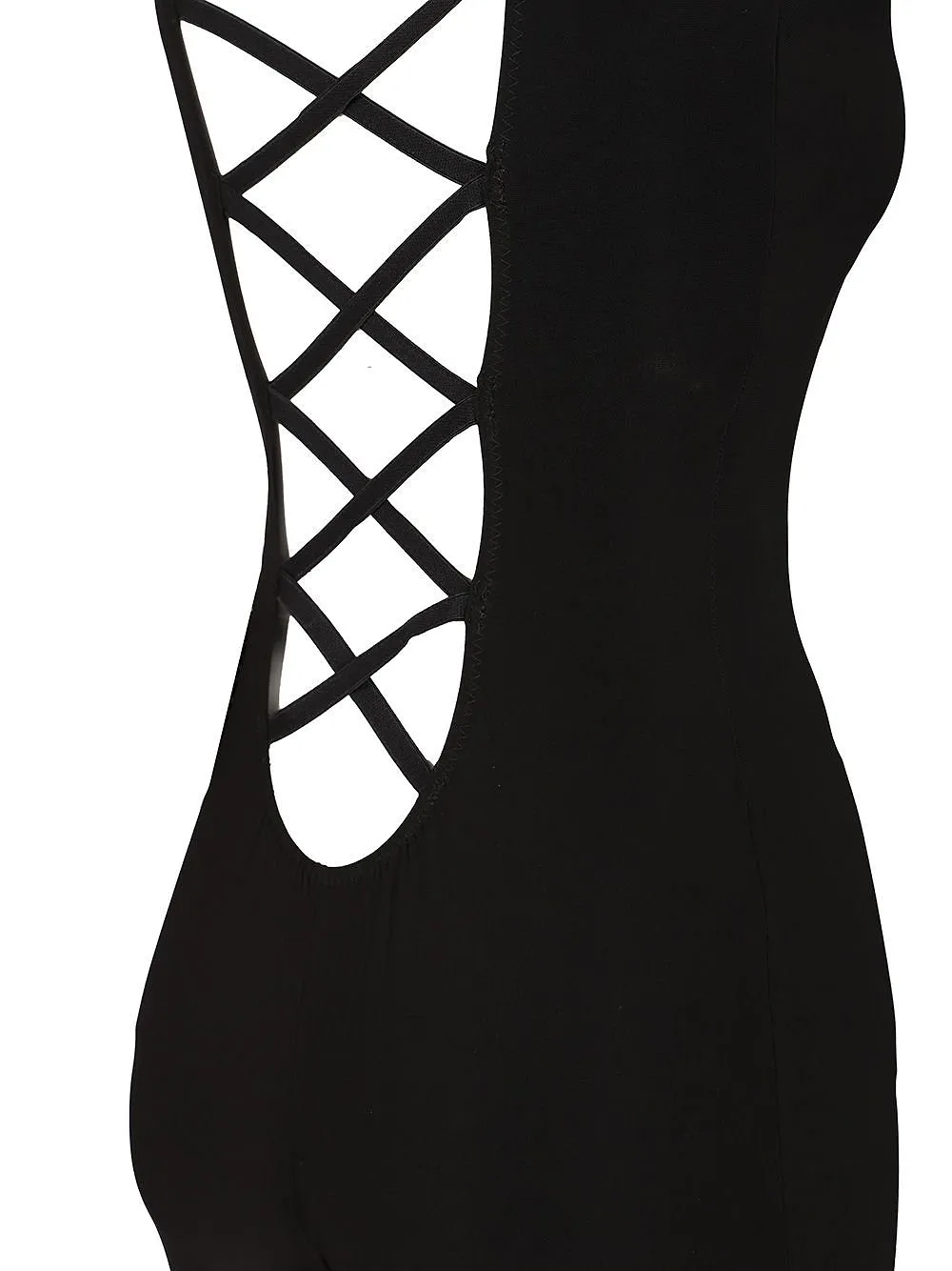 Norma Kamali Sleeveless Cut-Out Catsuit