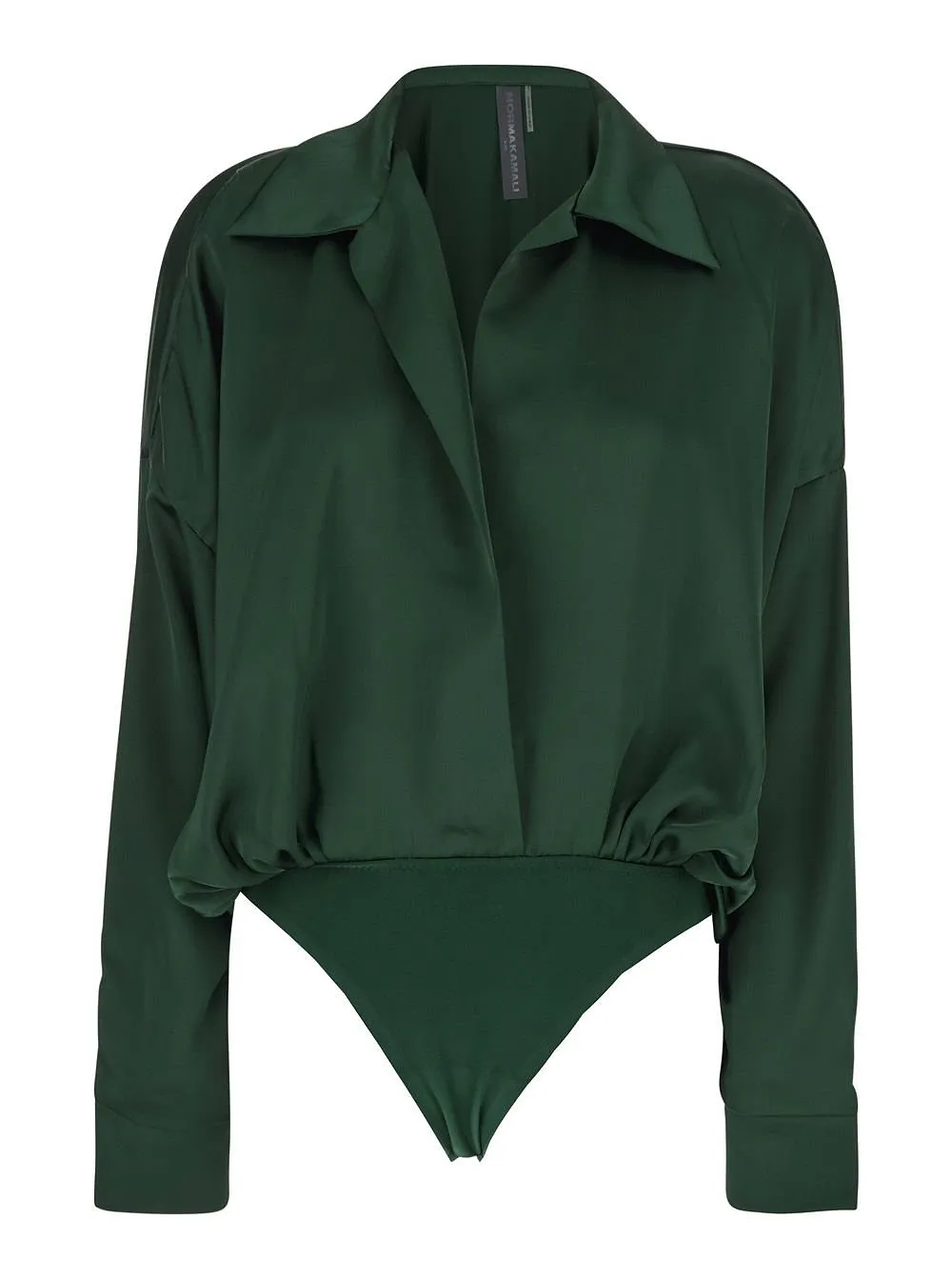 Norma Kamali Spread Collar Bodysuit
