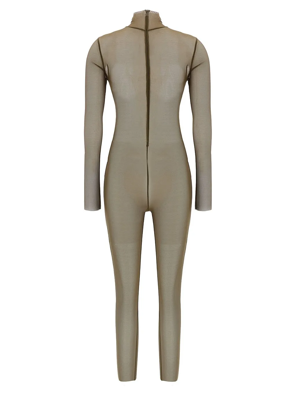 Norma Kamali Turtle Semi-Transparent Jumpsuit