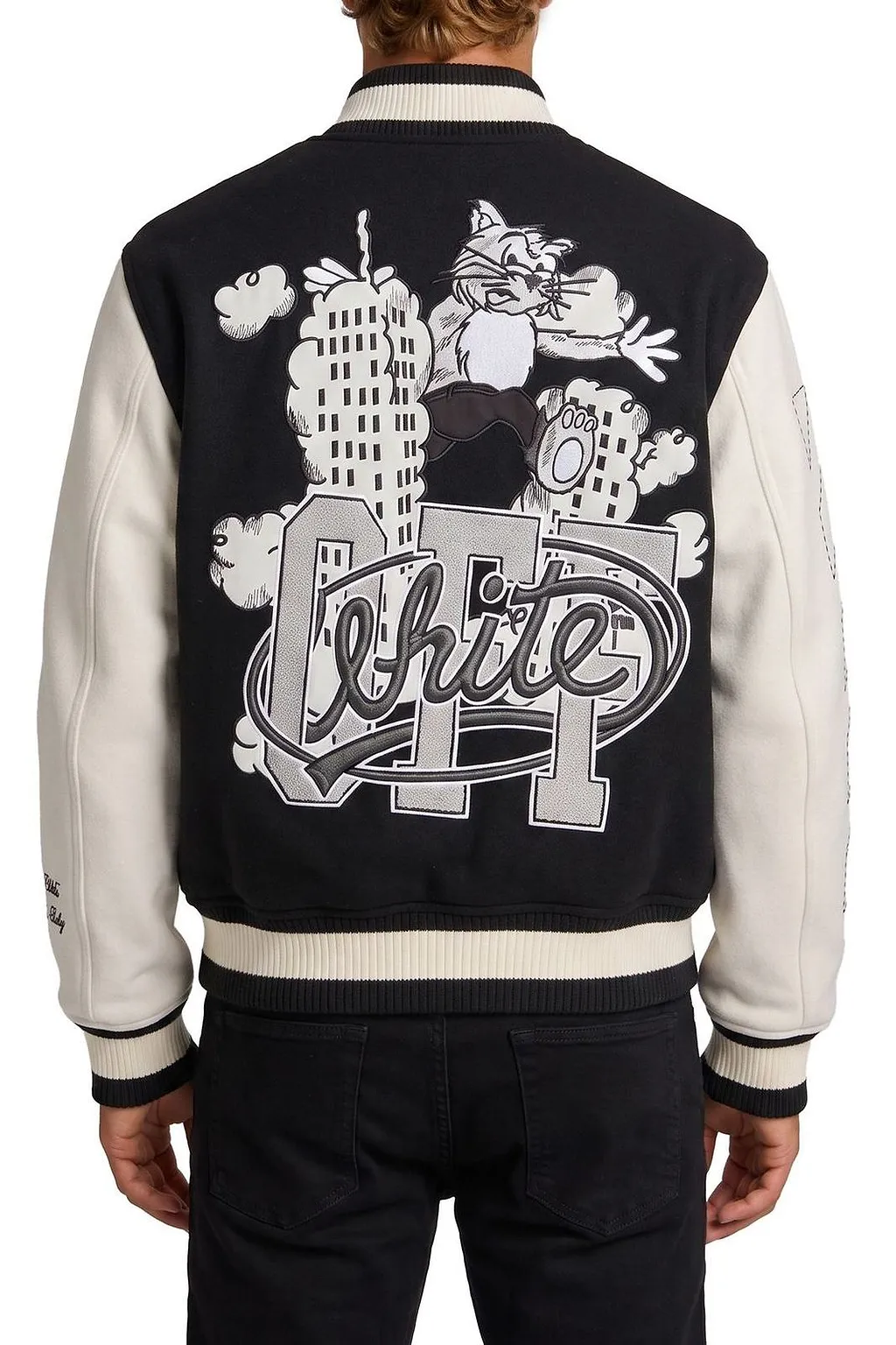 Cat Off Varsity Jacket