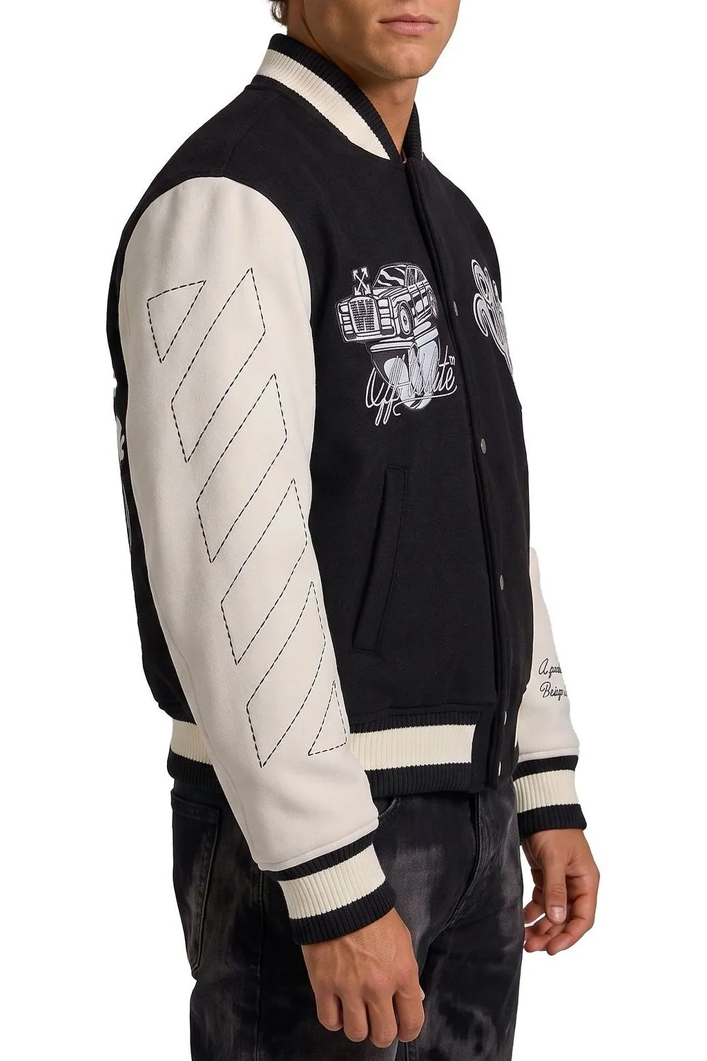 Cat Off Varsity Jacket