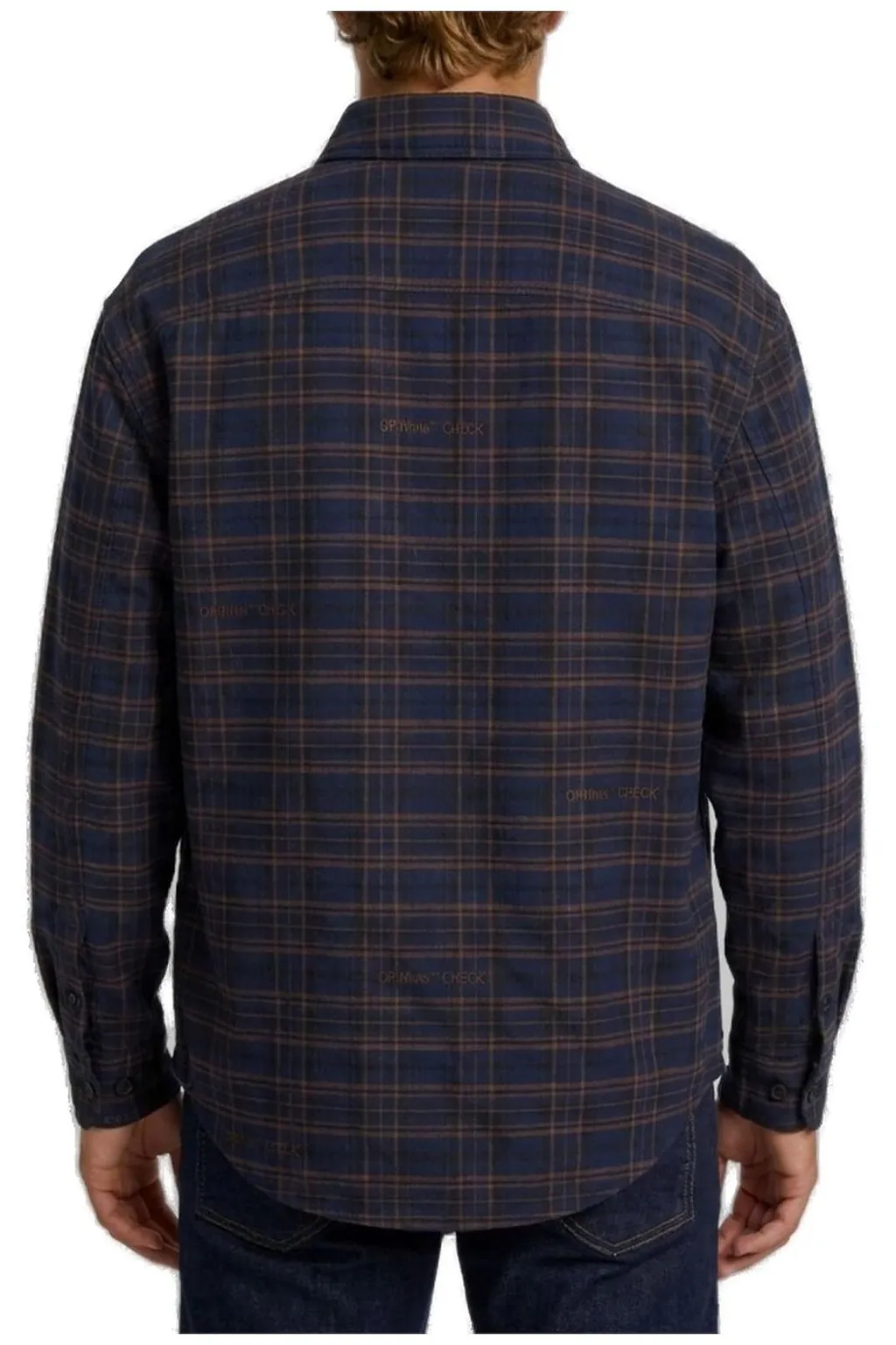 Checked Button-Up Overshirt