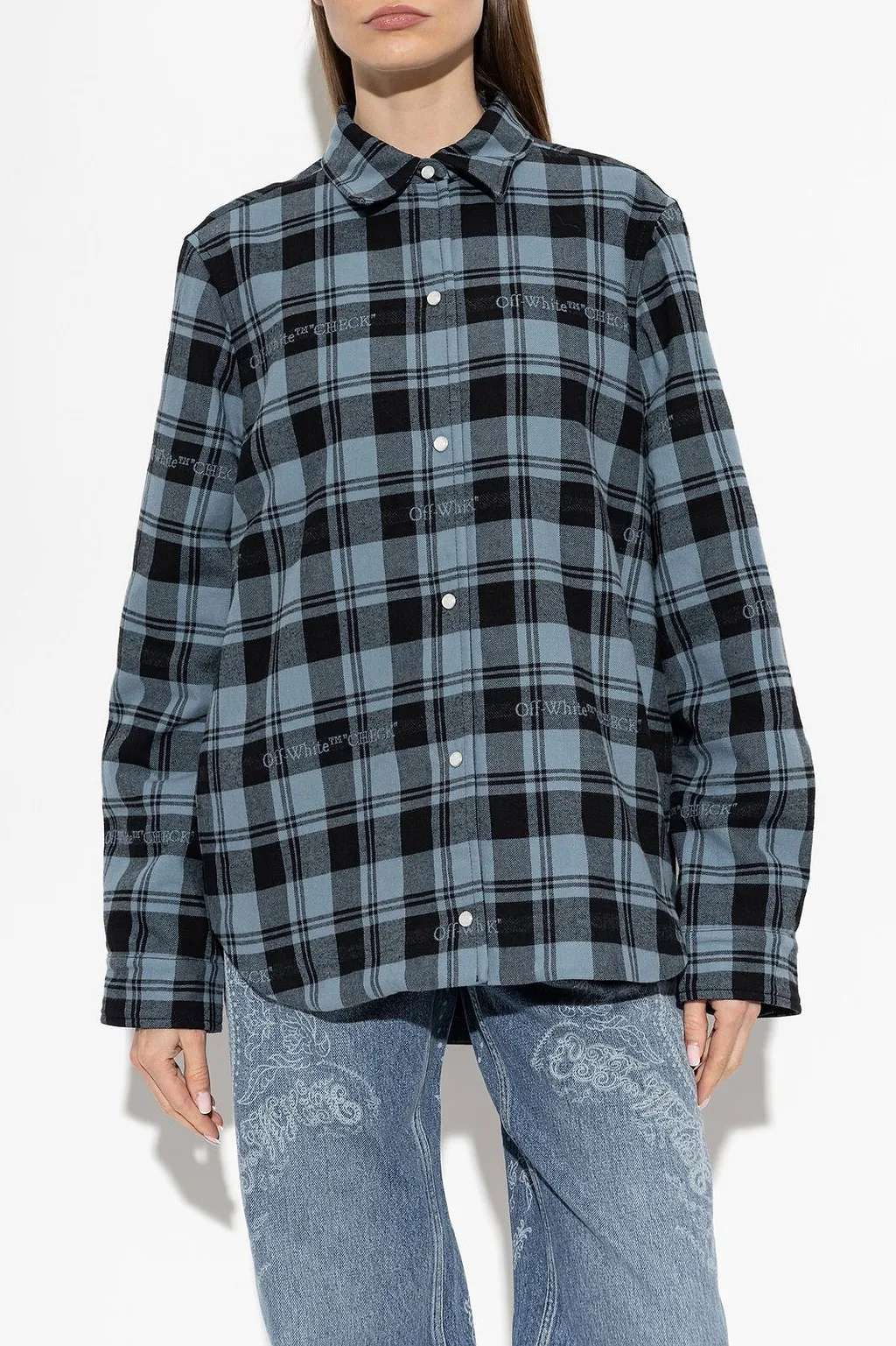 Checked Flannel Padded Overshirt