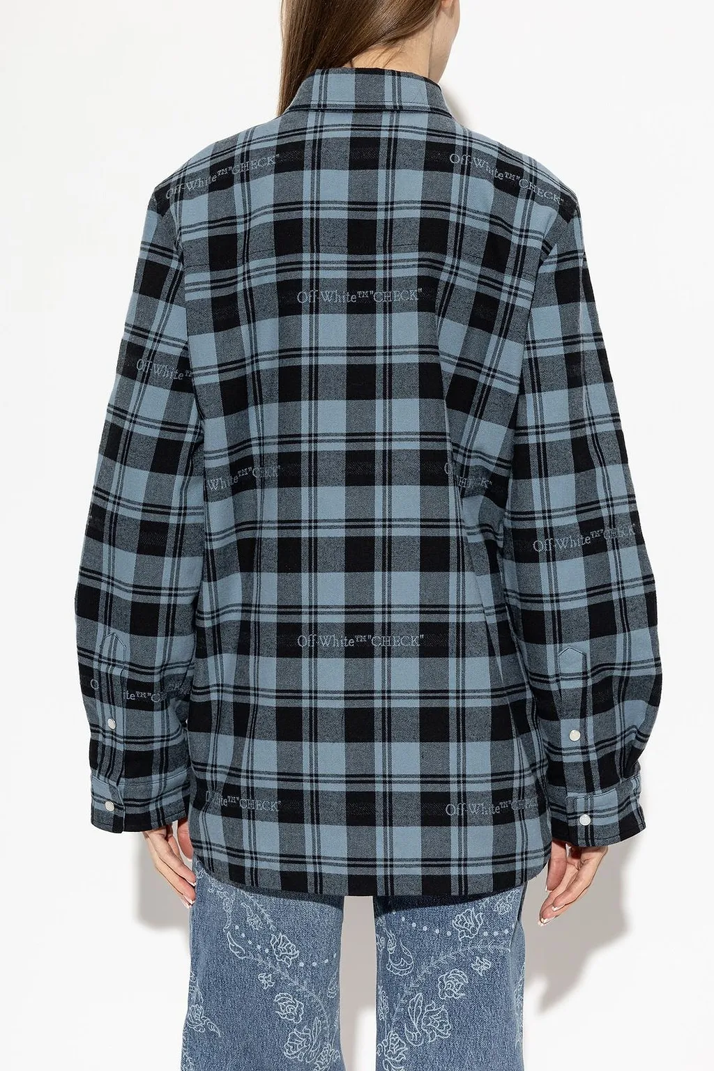 Checked Flannel Padded Overshirt