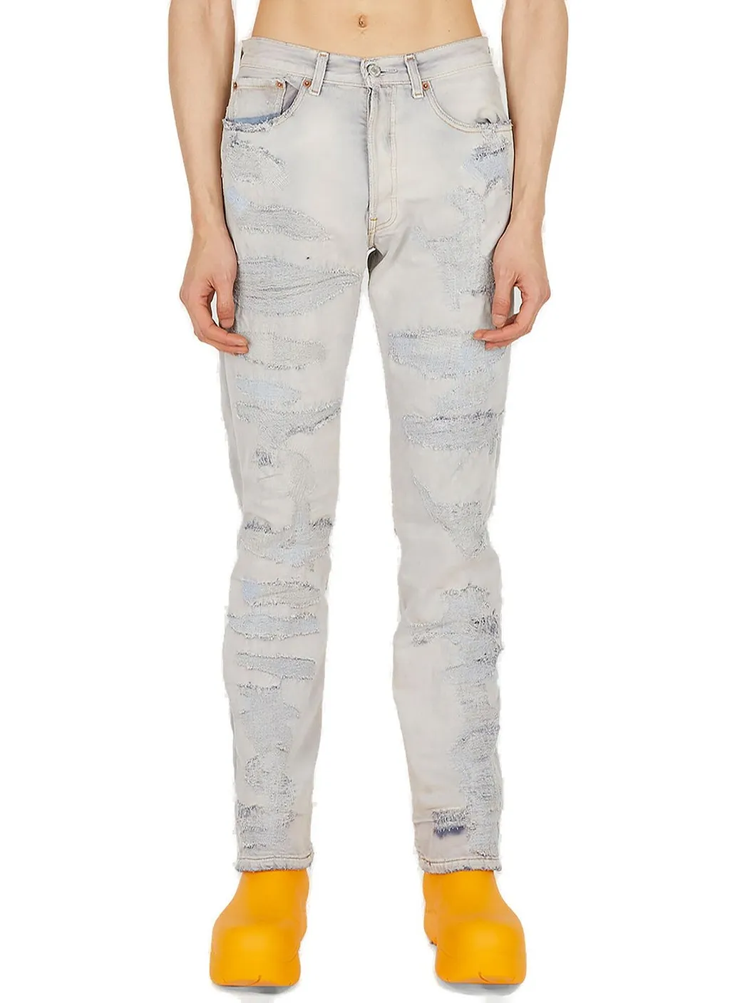 Notsonormal Distressed Mid-Rise Jeans