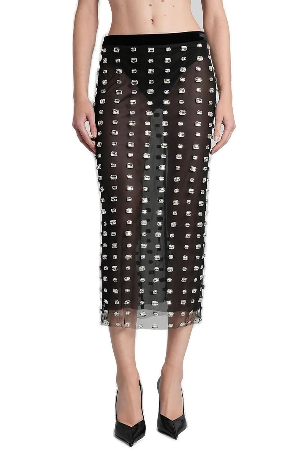 Chantal Embellished Midi Skirt