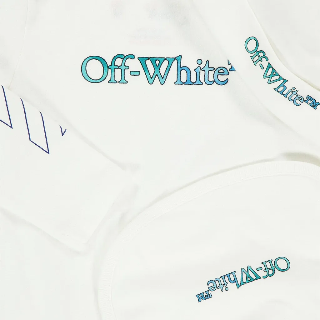 Off-White Kids Logo Printed Babygrow Set