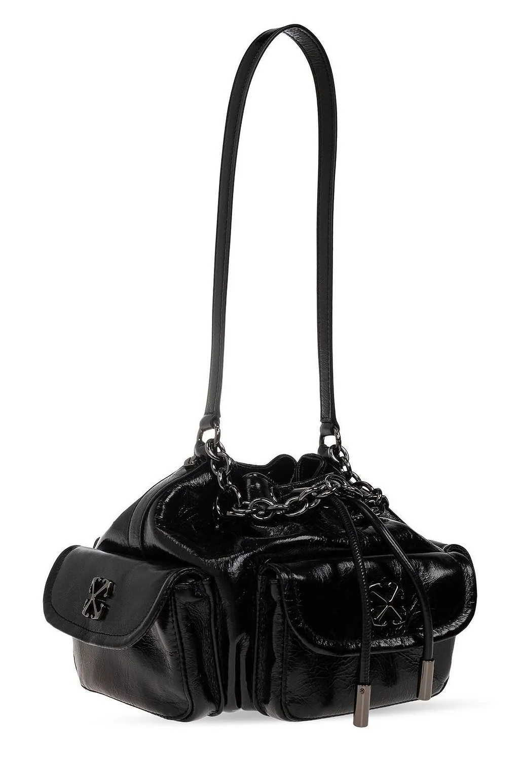 Dumbo Logo Plaque Drawstring Shoulder Bag