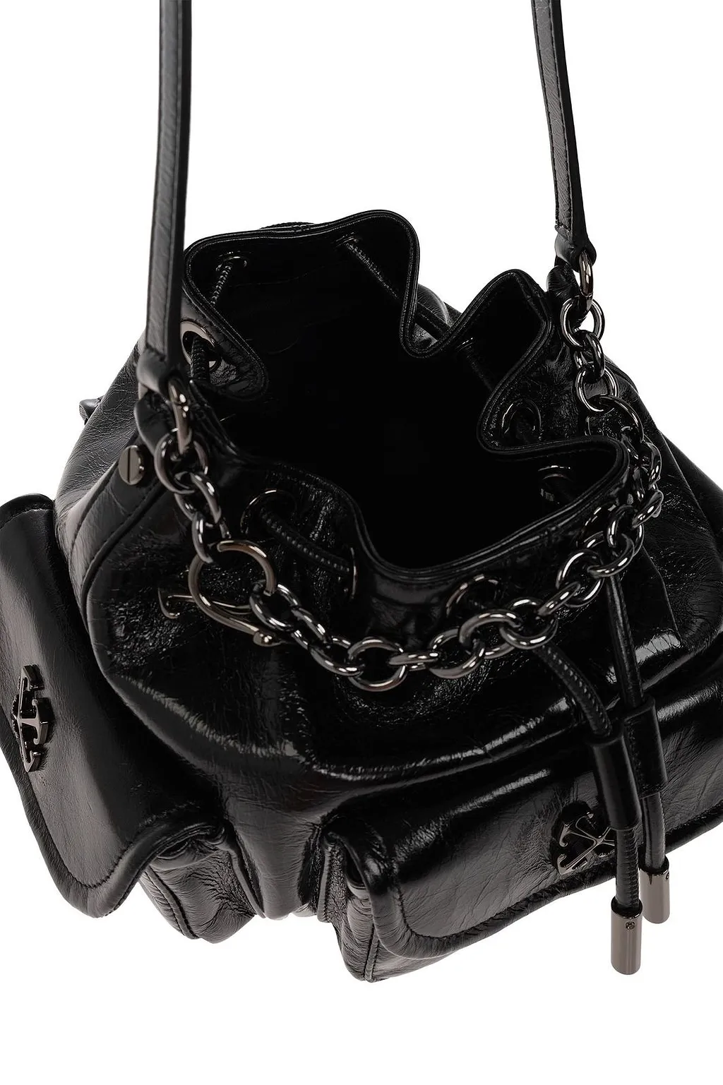 Dumbo Logo Plaque Drawstring Shoulder Bag