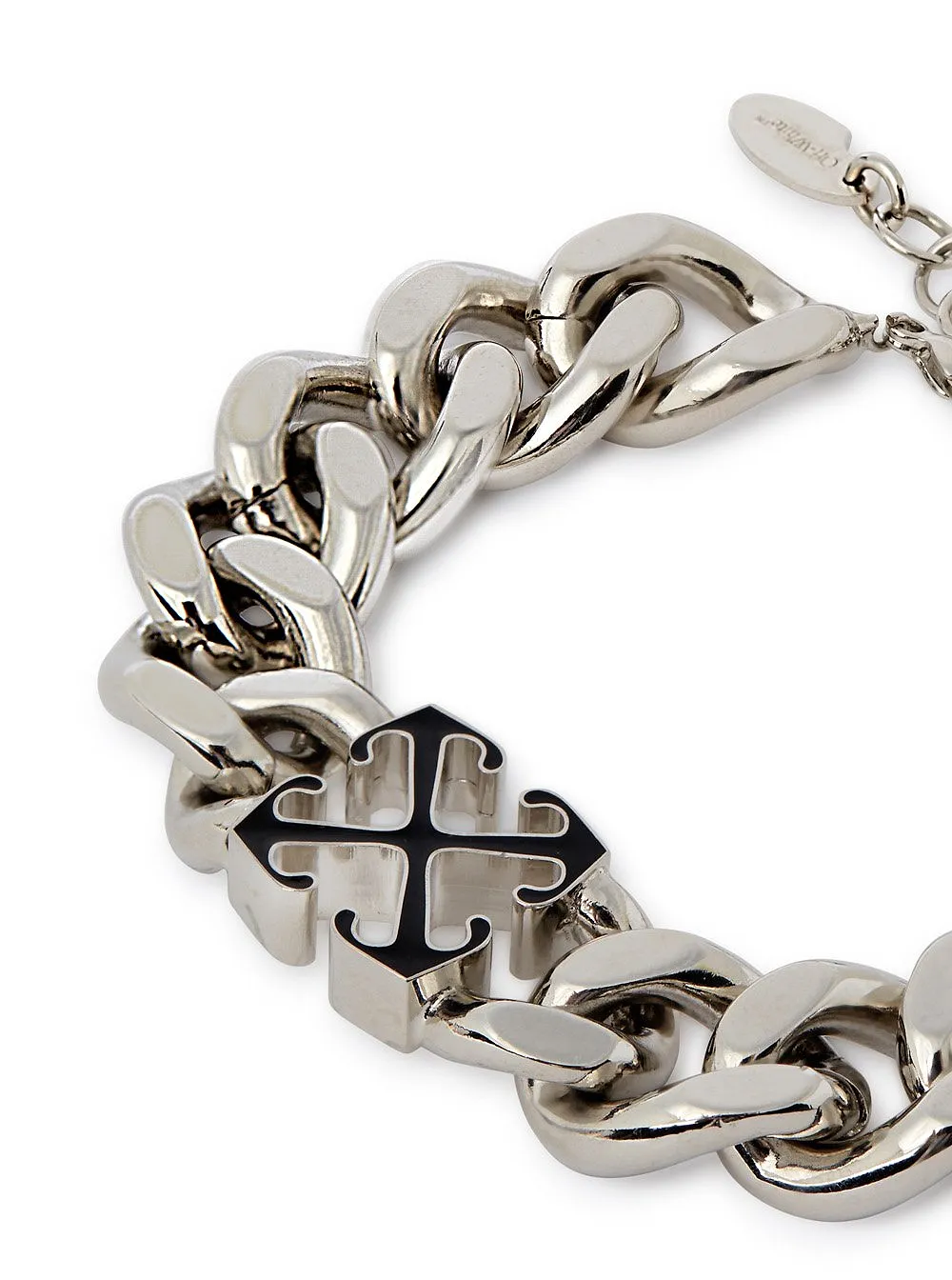 Enamel Arrow Curb Chained Bracelet