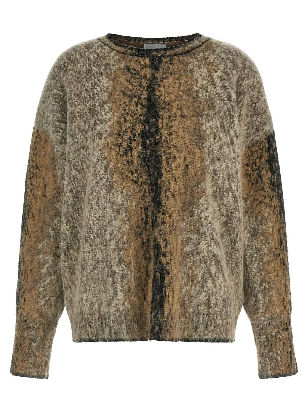 Nude Oversized Abstract Knit Sweater
