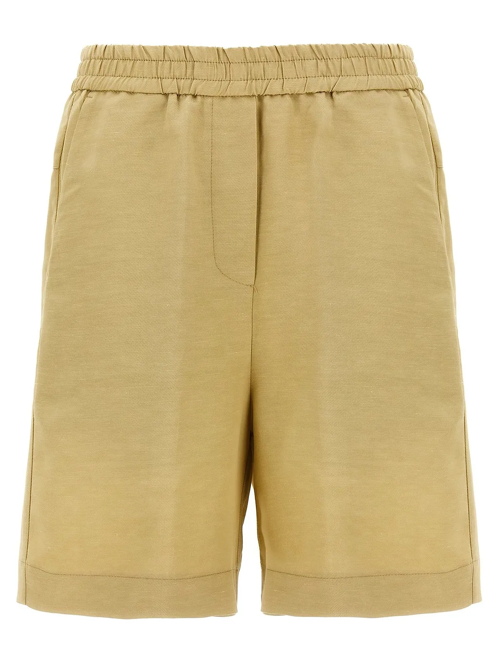 Nude Relaxed Fit Bermuda Shorts