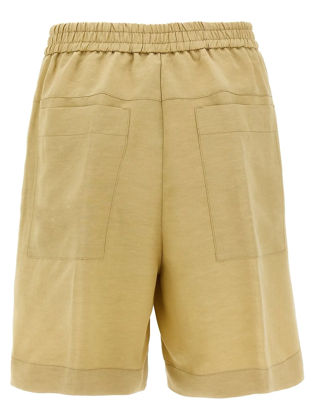 Nude Relaxed Fit Bermuda Shorts