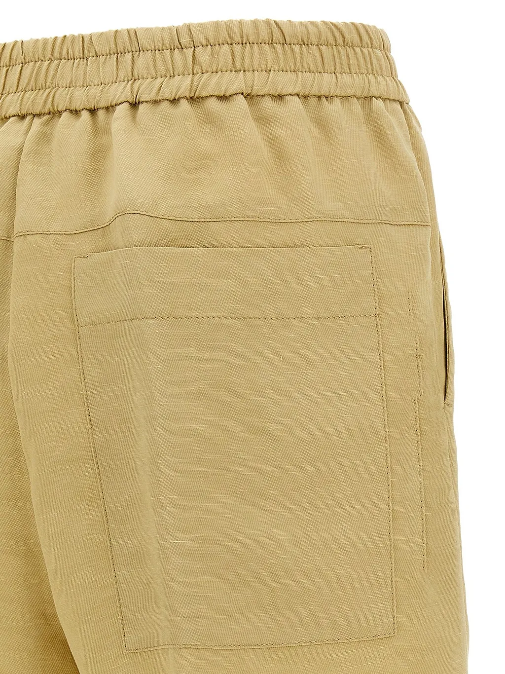 Nude Relaxed Fit Bermuda Shorts