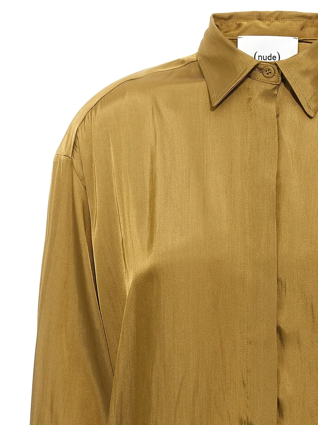 Nude Satin Blouse