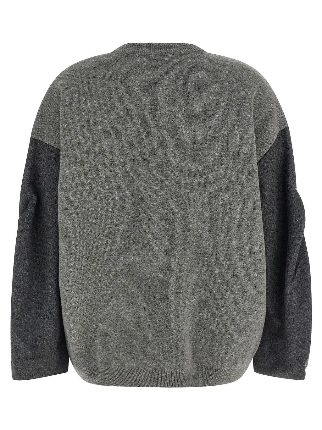 Nude Two-Tone Oversized Knitted Sweater