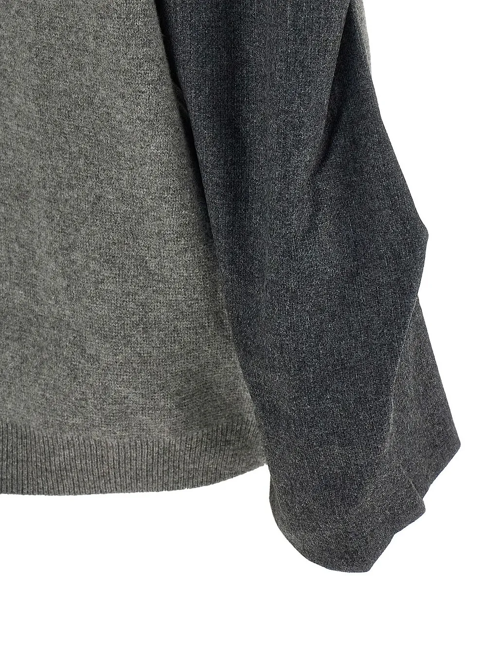 Nude Two-Tone Oversized Knitted Sweater