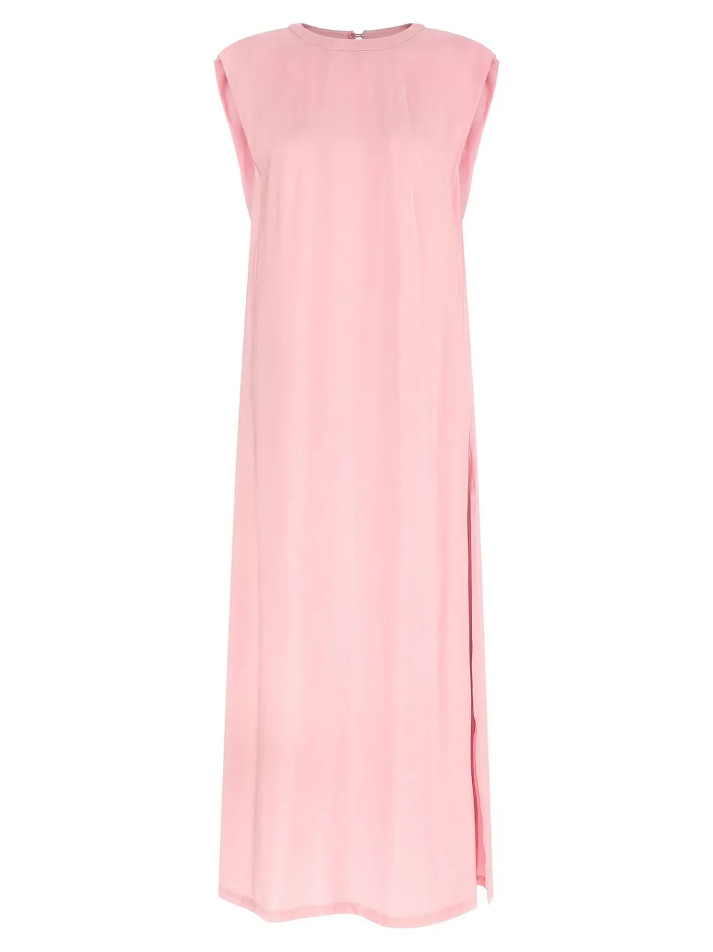 Nude Sleeveless Maxi Dress