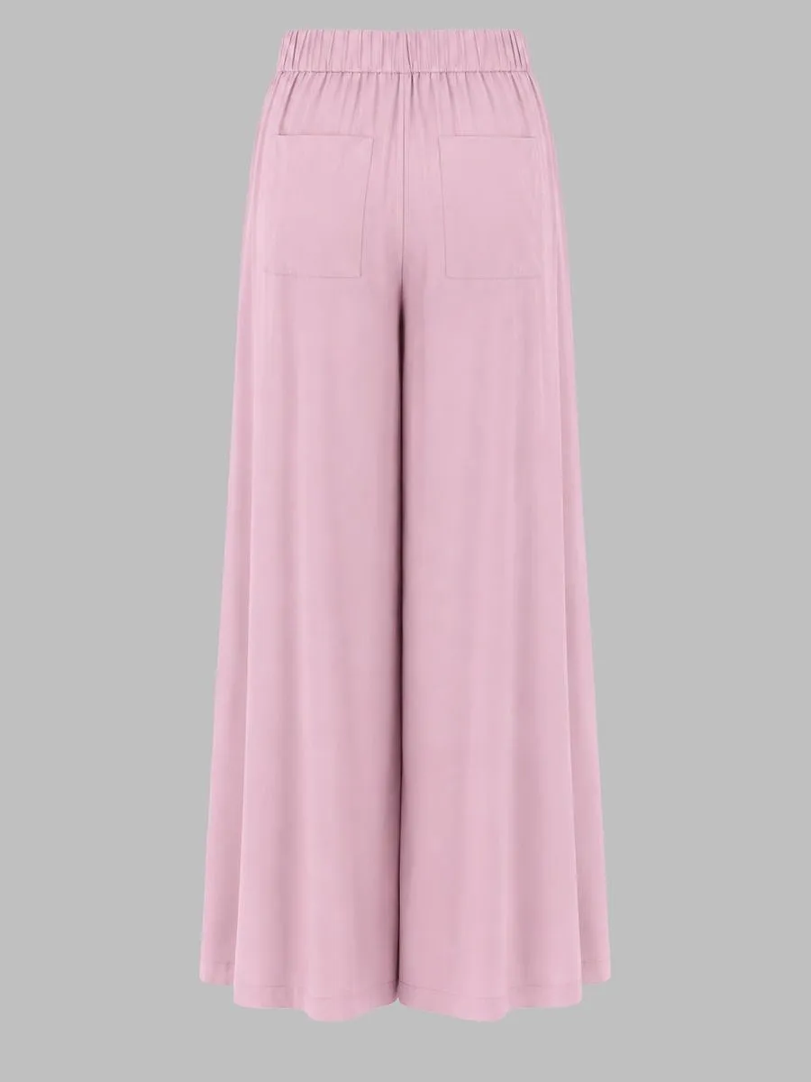 Nude Wide-Leg Pants