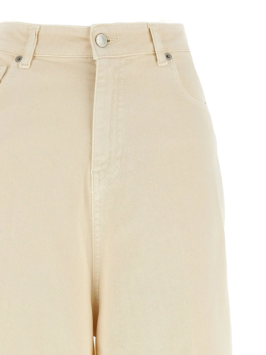 Nude Wide-Leg Jeans