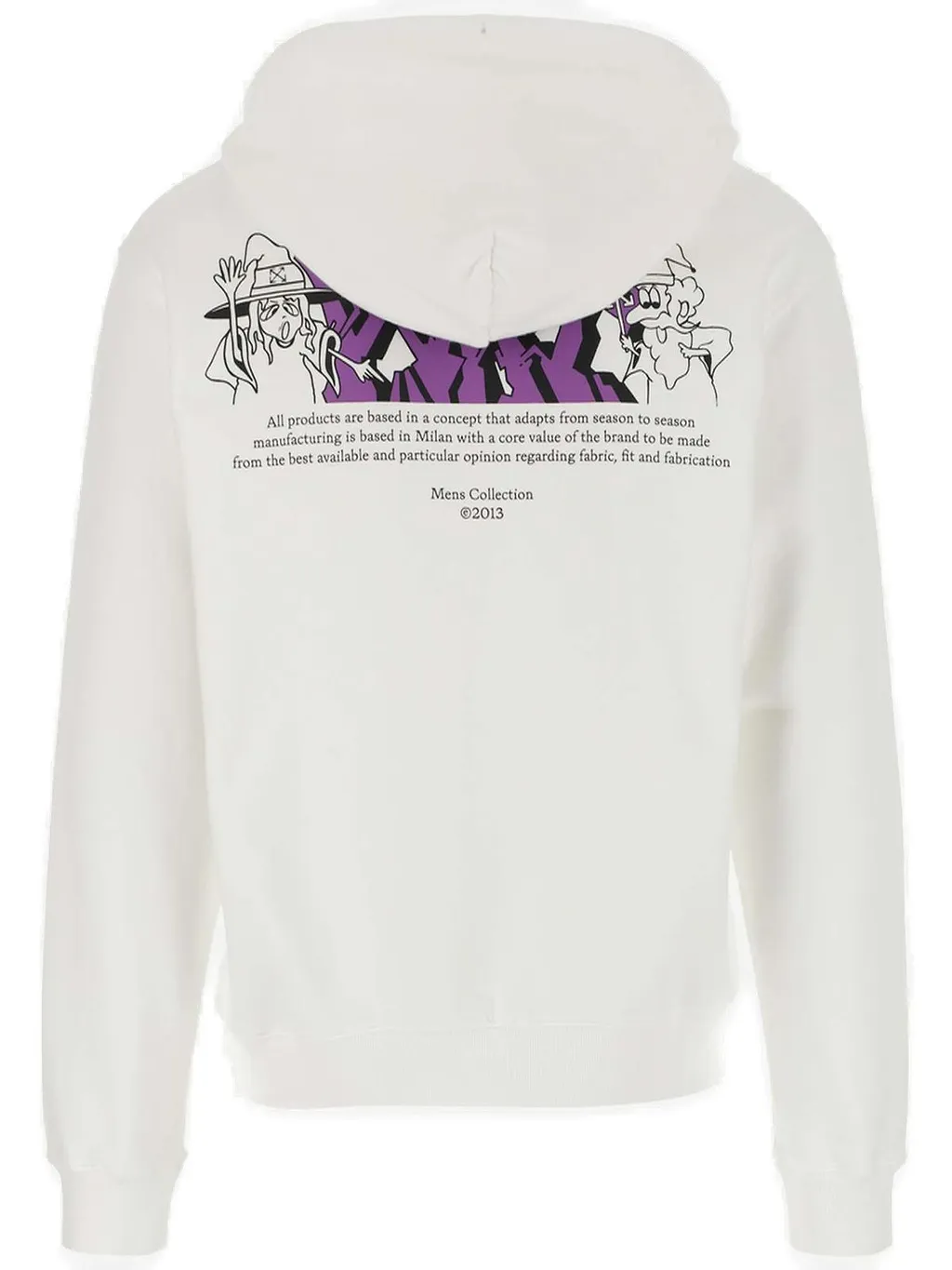 Off-White Graffiti-Printed Drawstring Hoodie