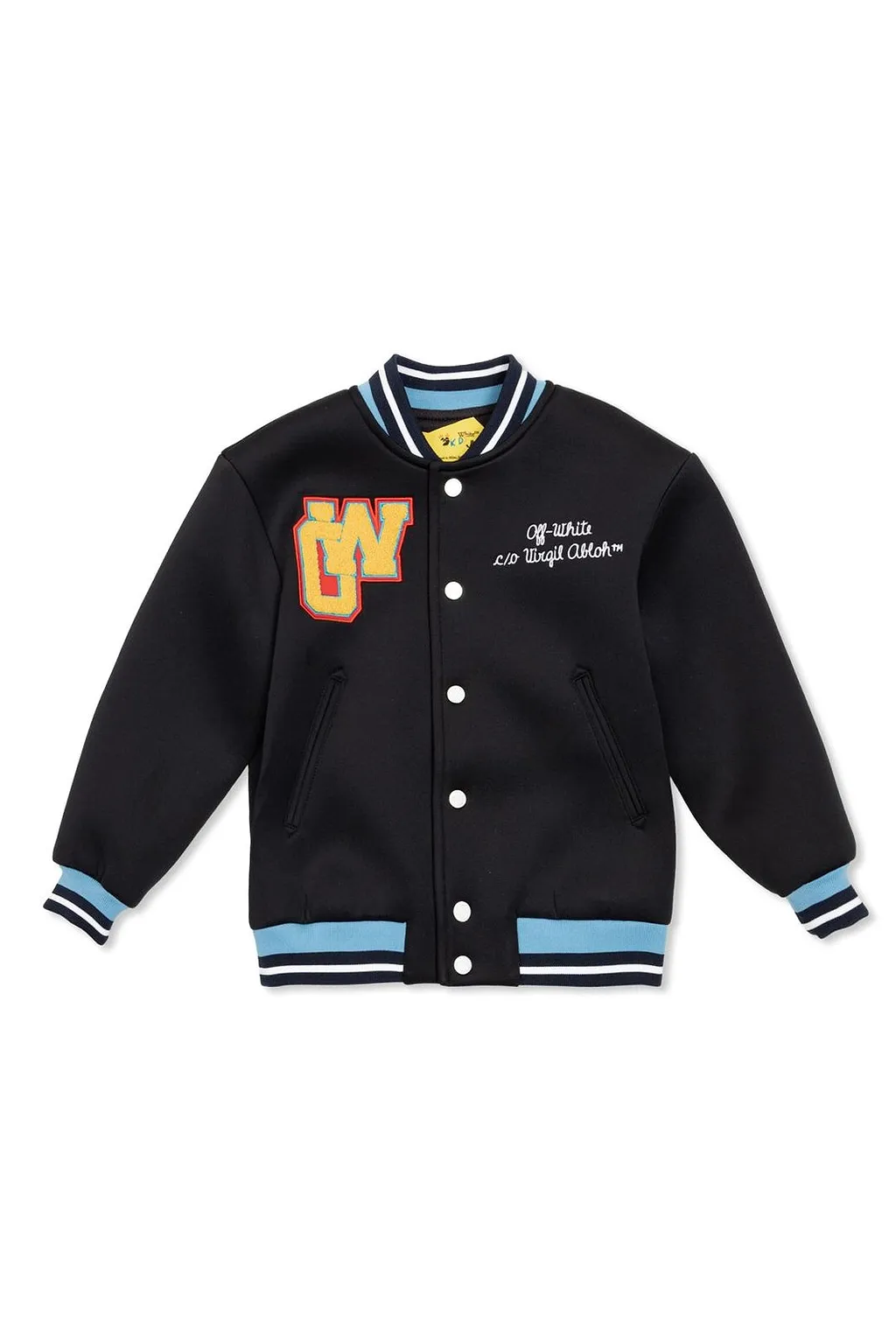 Off-White Kids X Virgil Logo Patch Bomber Jacket