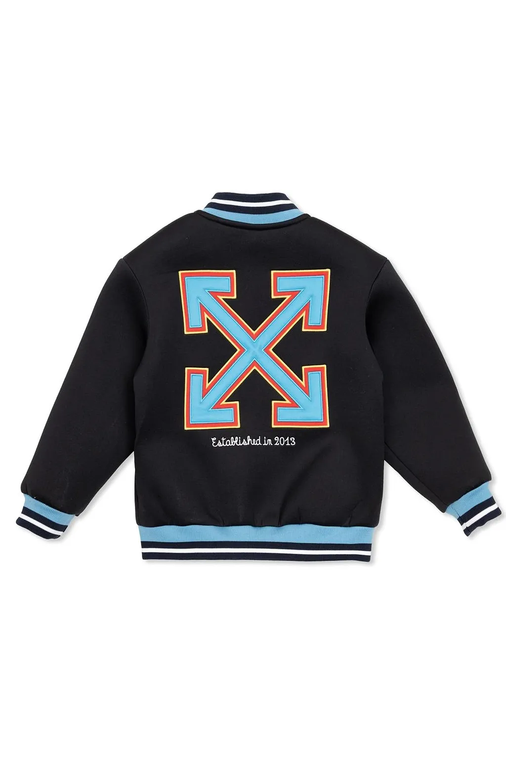 Off-White Kids X Virgil Logo Patch Bomber Jacket