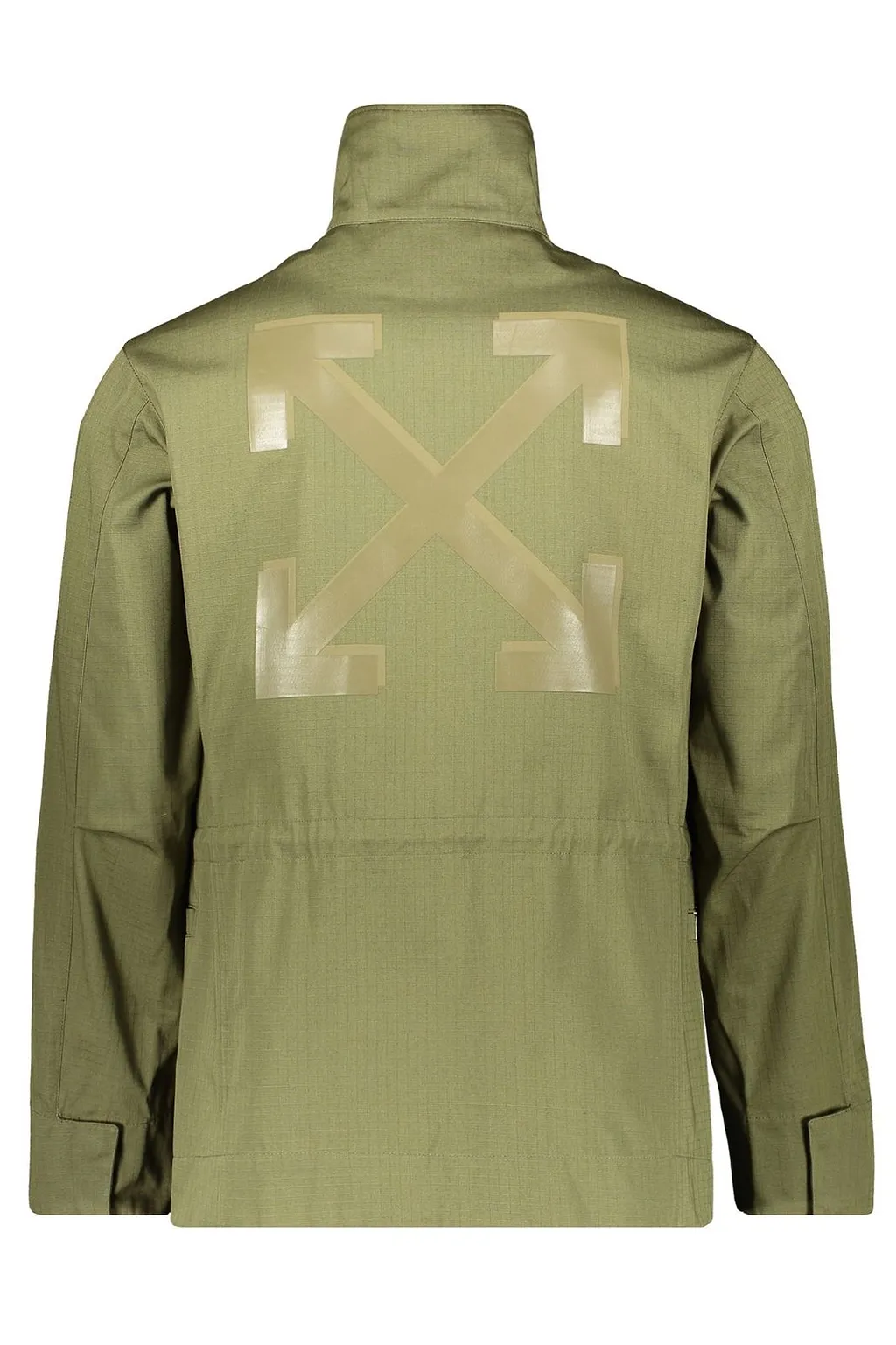 Off-White High Neck Long-Sleeved Jacket