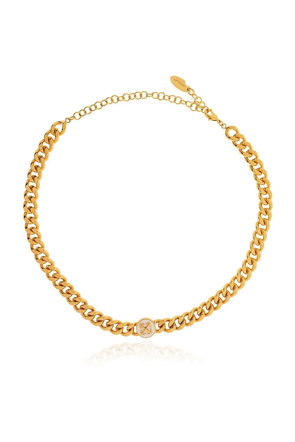 Logo Chain Short Necklace