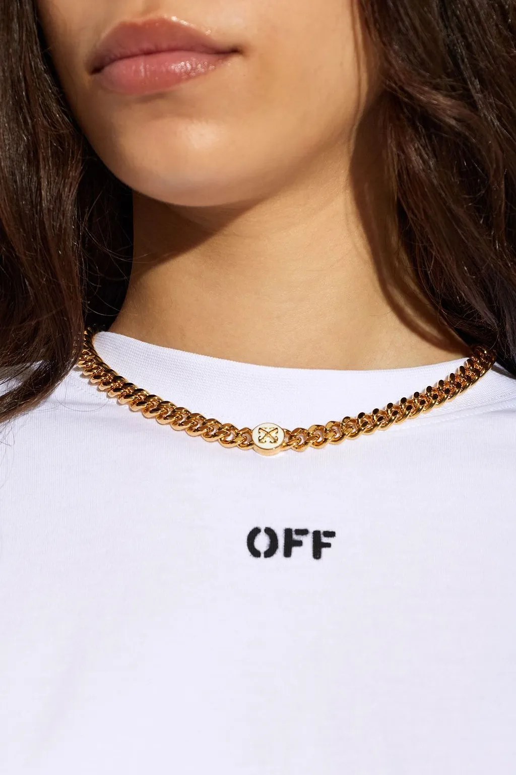 Logo Chain Short Necklace