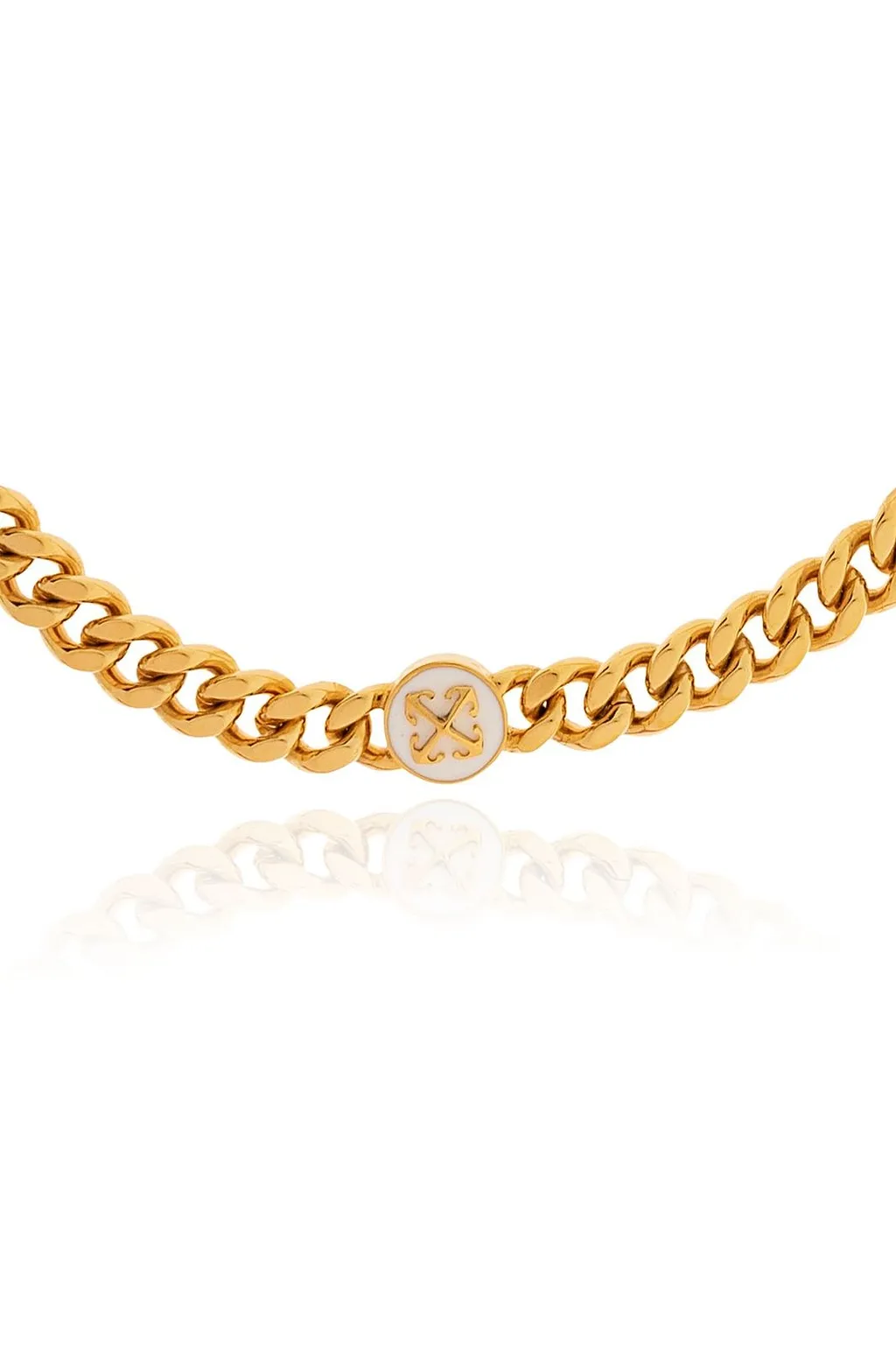 Logo Chain Short Necklace
