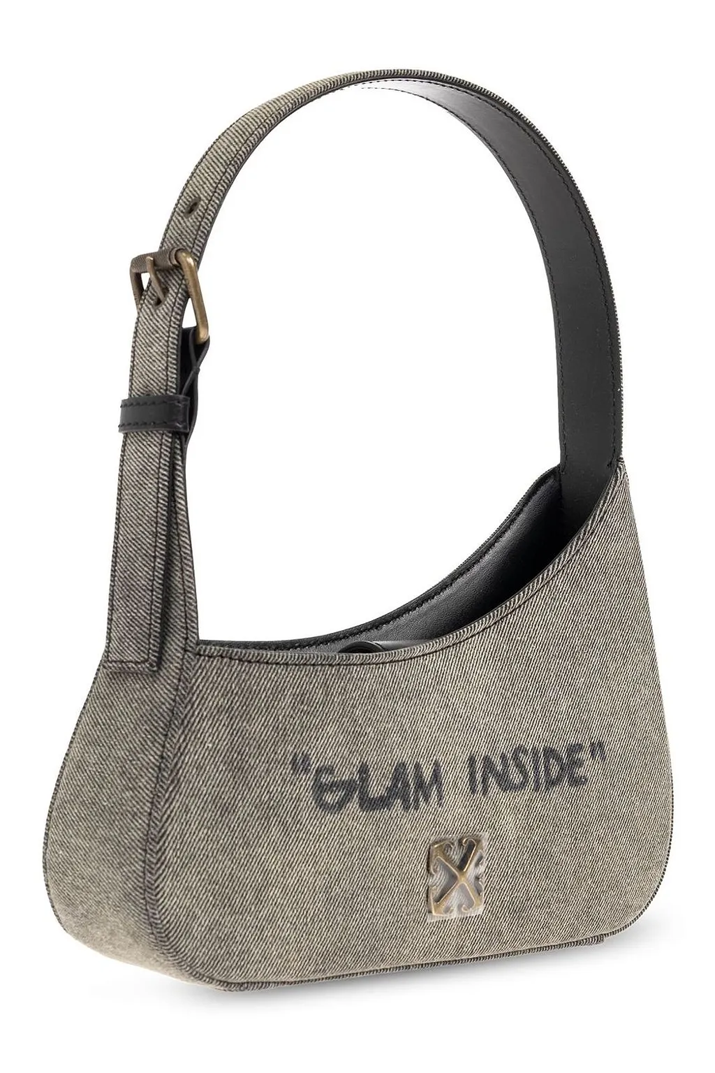 Jitney Logo Plaque Shoulder Bag