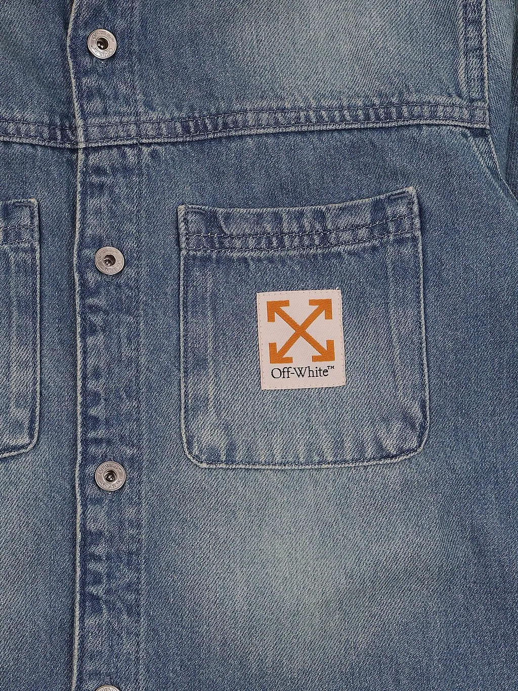 Off-White Kids Arrow Label Denim Shirt
