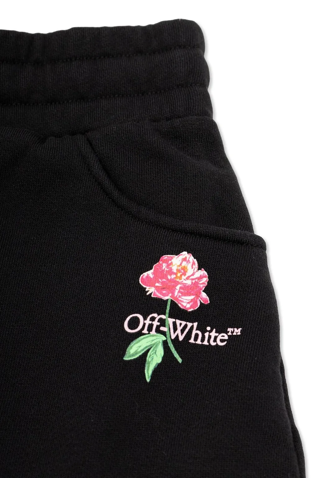 Off-White Kids Arrow Flower Drawstring Skirt