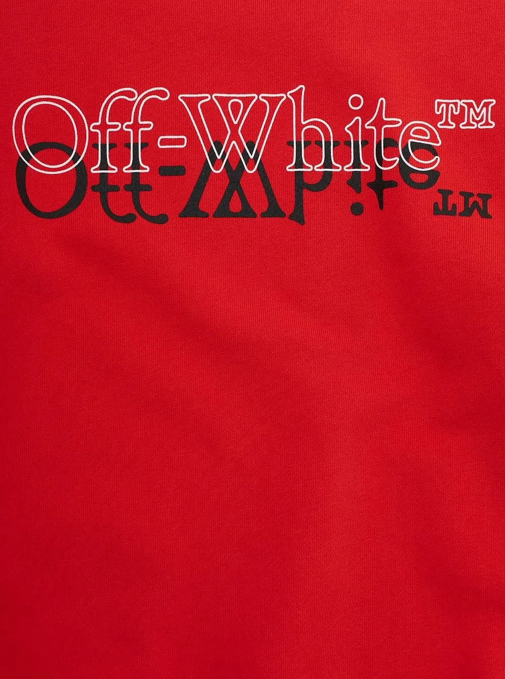 Off-White Kids Big Bookish Double Crewneck Sweatshirt