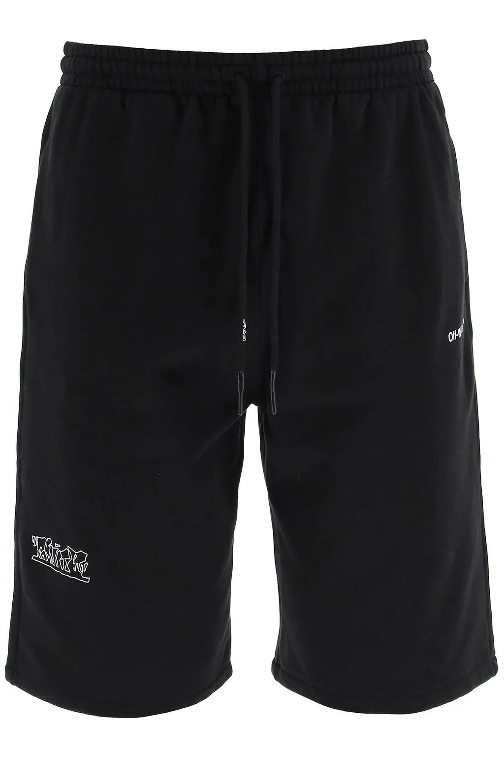 Off-White Logo Print Sweat Shorts