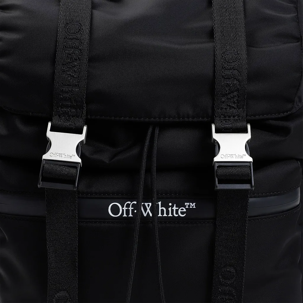 Logo Printed Buckle-Detailed Backpack