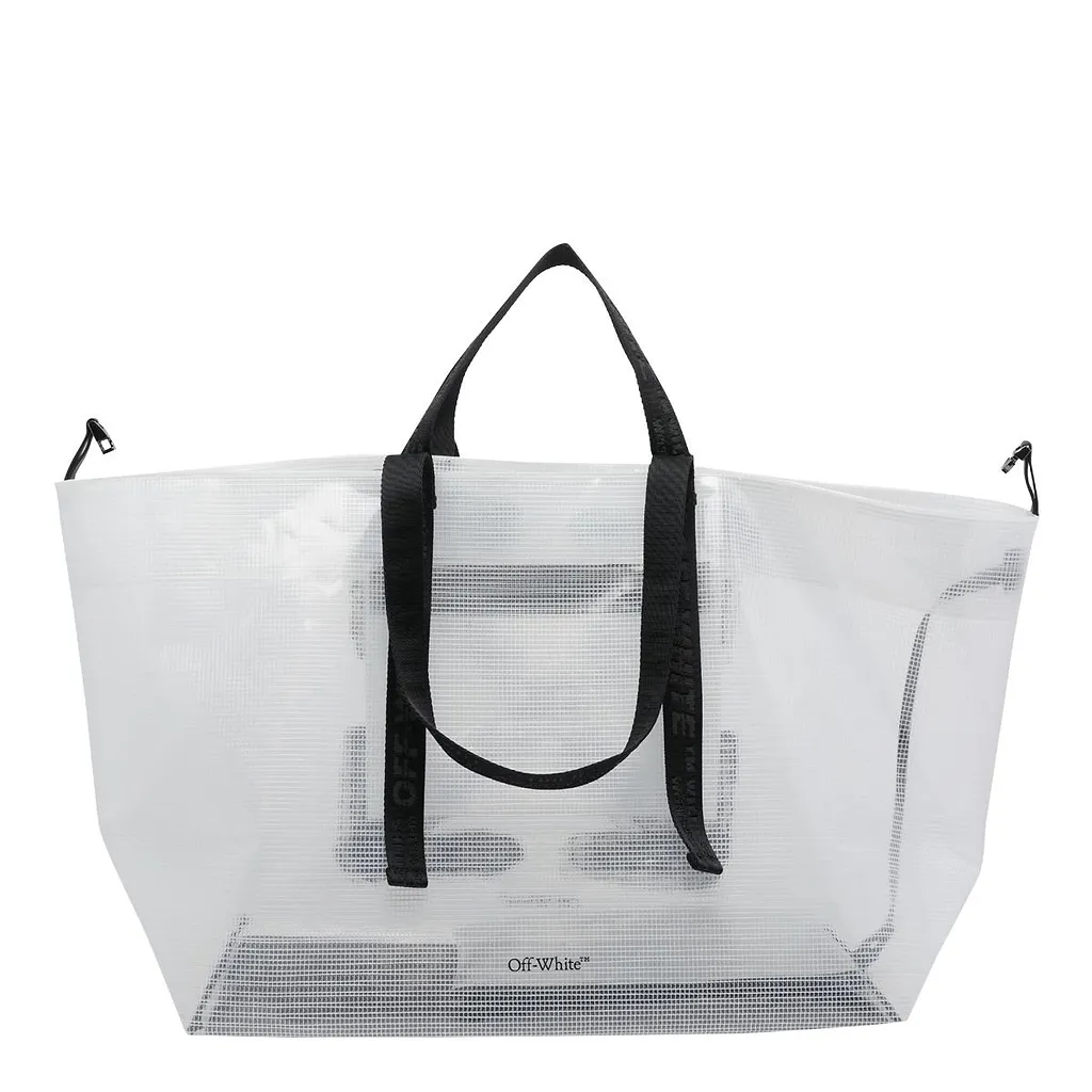Logo Printed Top Handle Bag