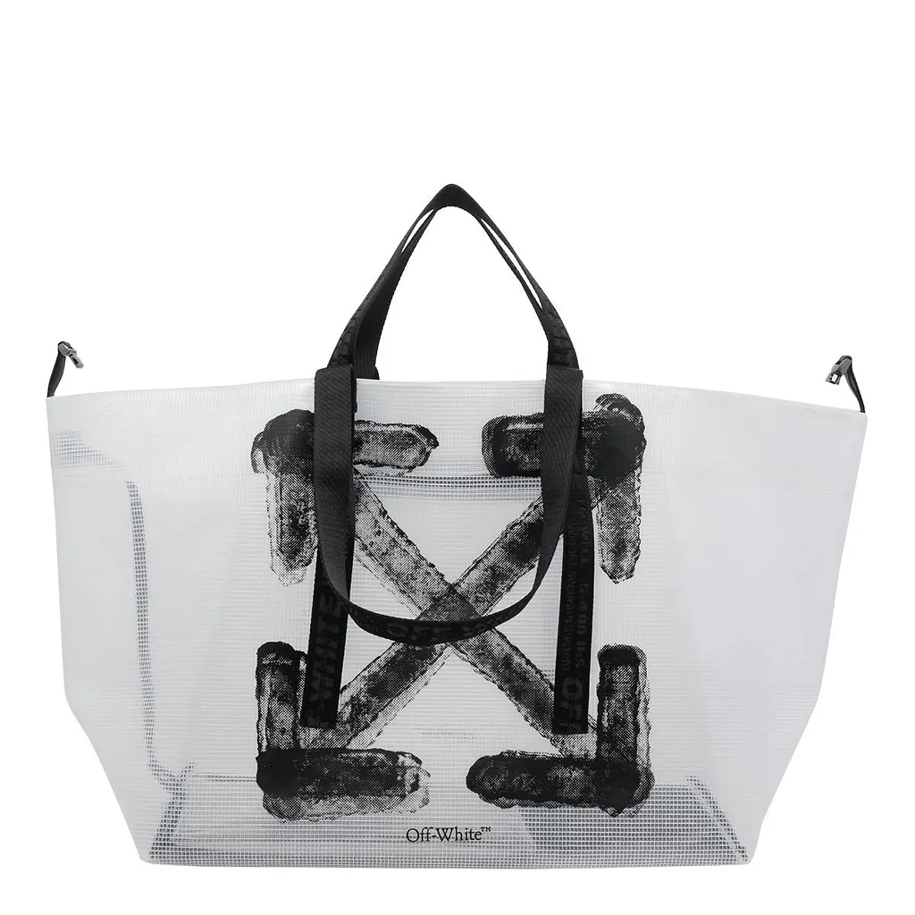 Logo Printed Top Handle Bag