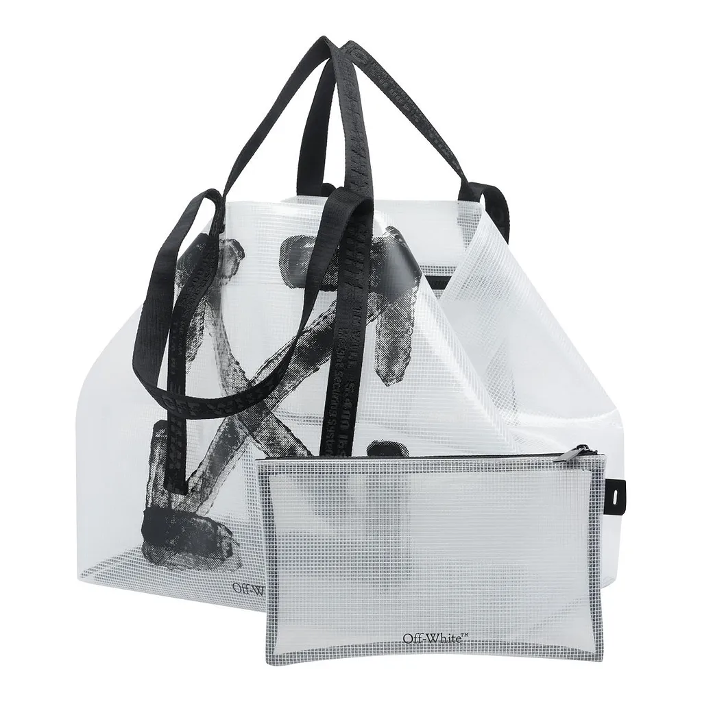 Logo Printed Top Handle Bag