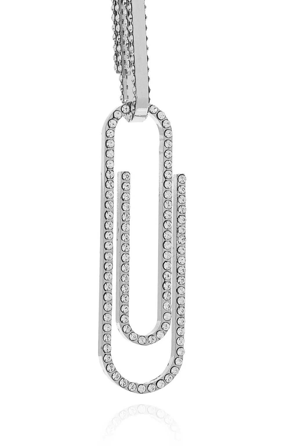 Paperclip Embellished Earrings