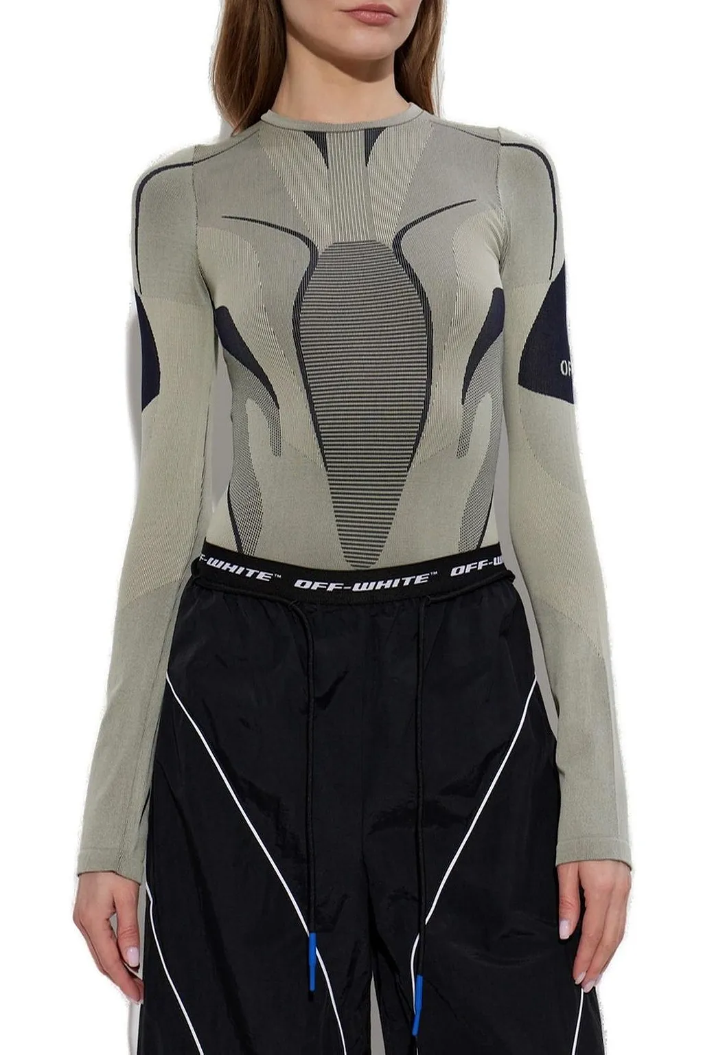 Off-White Seamless Long Sleeve Bodysuit