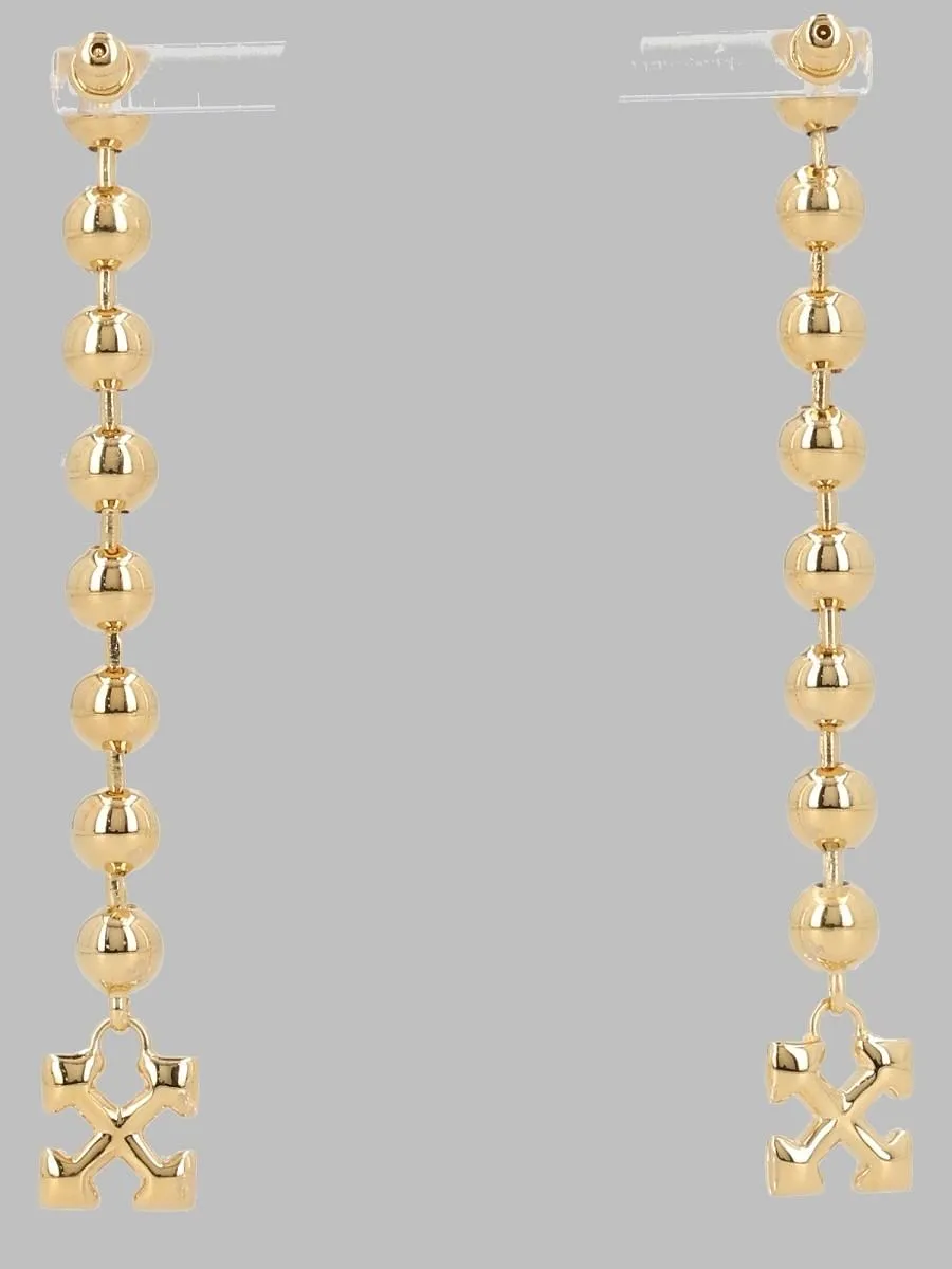 Sphere Logo Drop Earrings