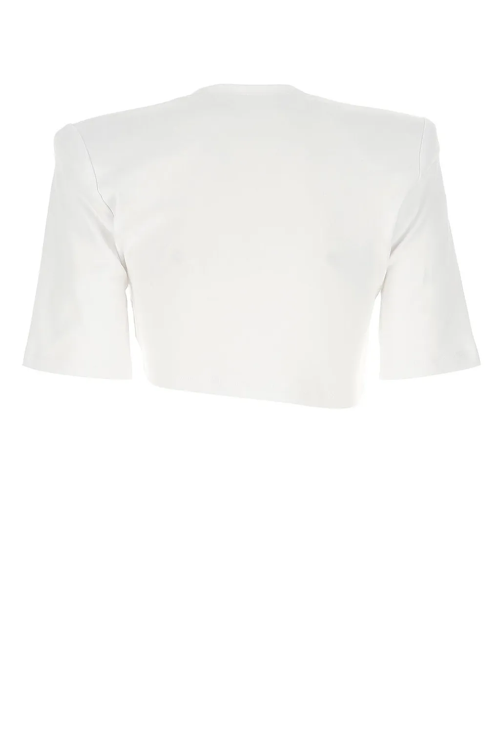 Off-White Twisted Front Cropped Top