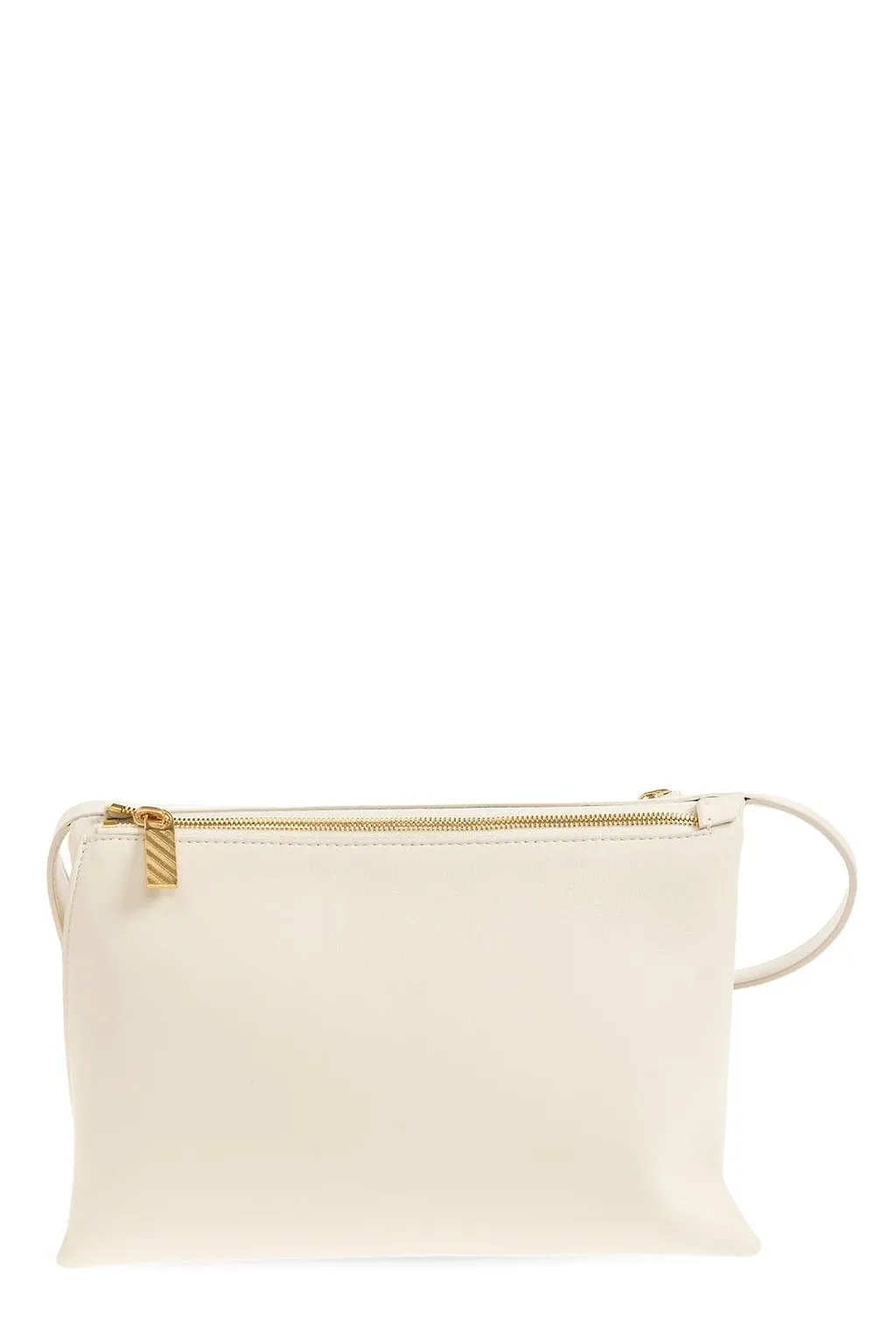 Off-White Logo Plaque Zip-Up Shoulder Bag