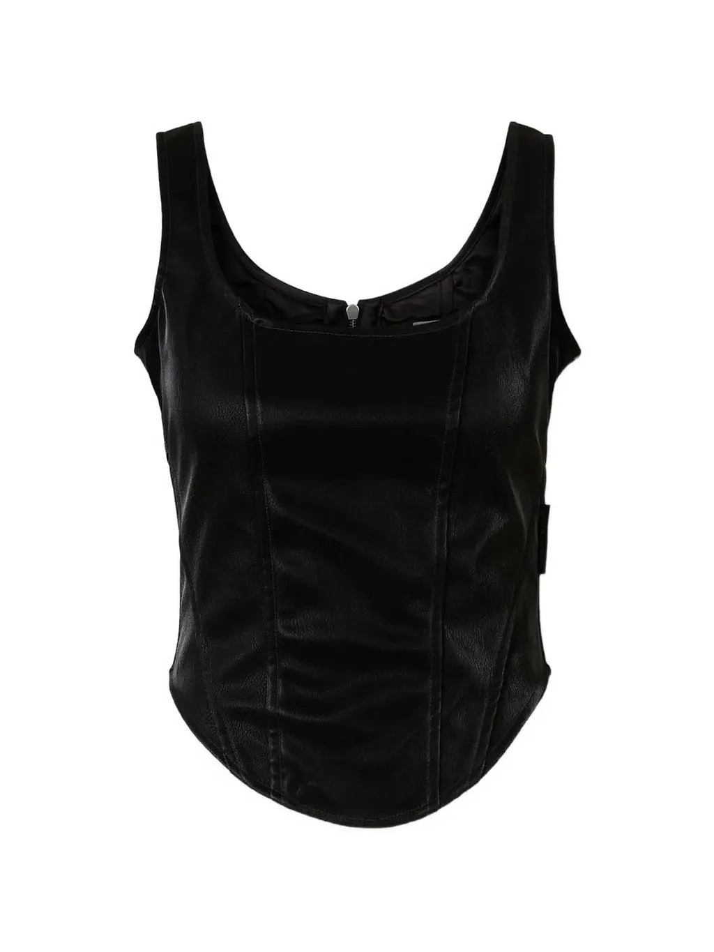 Zip Detailed Sleeveless Top