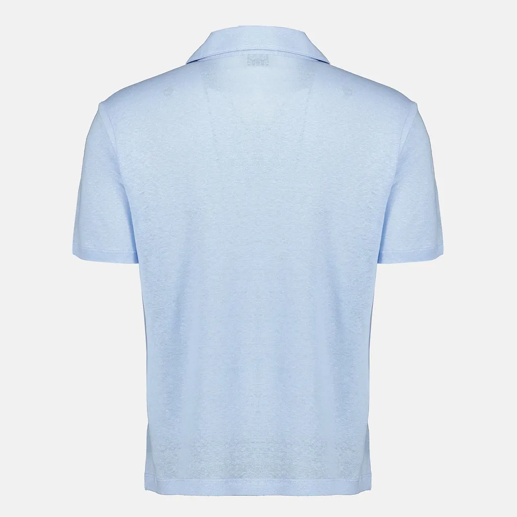 Officine GÉNÉRale Garment Dyed Knit Polo Shirt