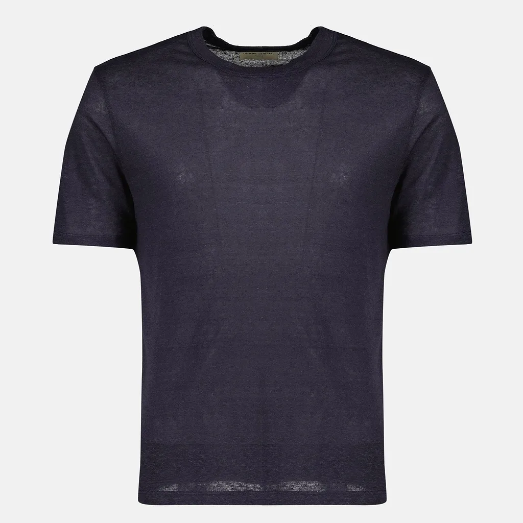 Officine GÉNÉRale Garment-Dyed Linen T-Shirt